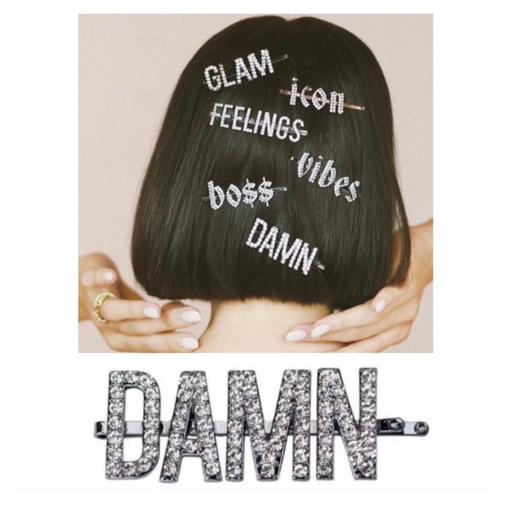 Kitsch x Justine Marjan DAMN Rhinestone Hair Pin
